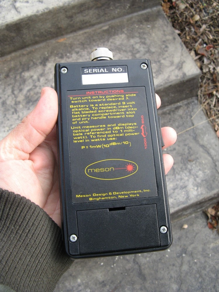 Meson Fiber Optics DB1385 PM Power Meter