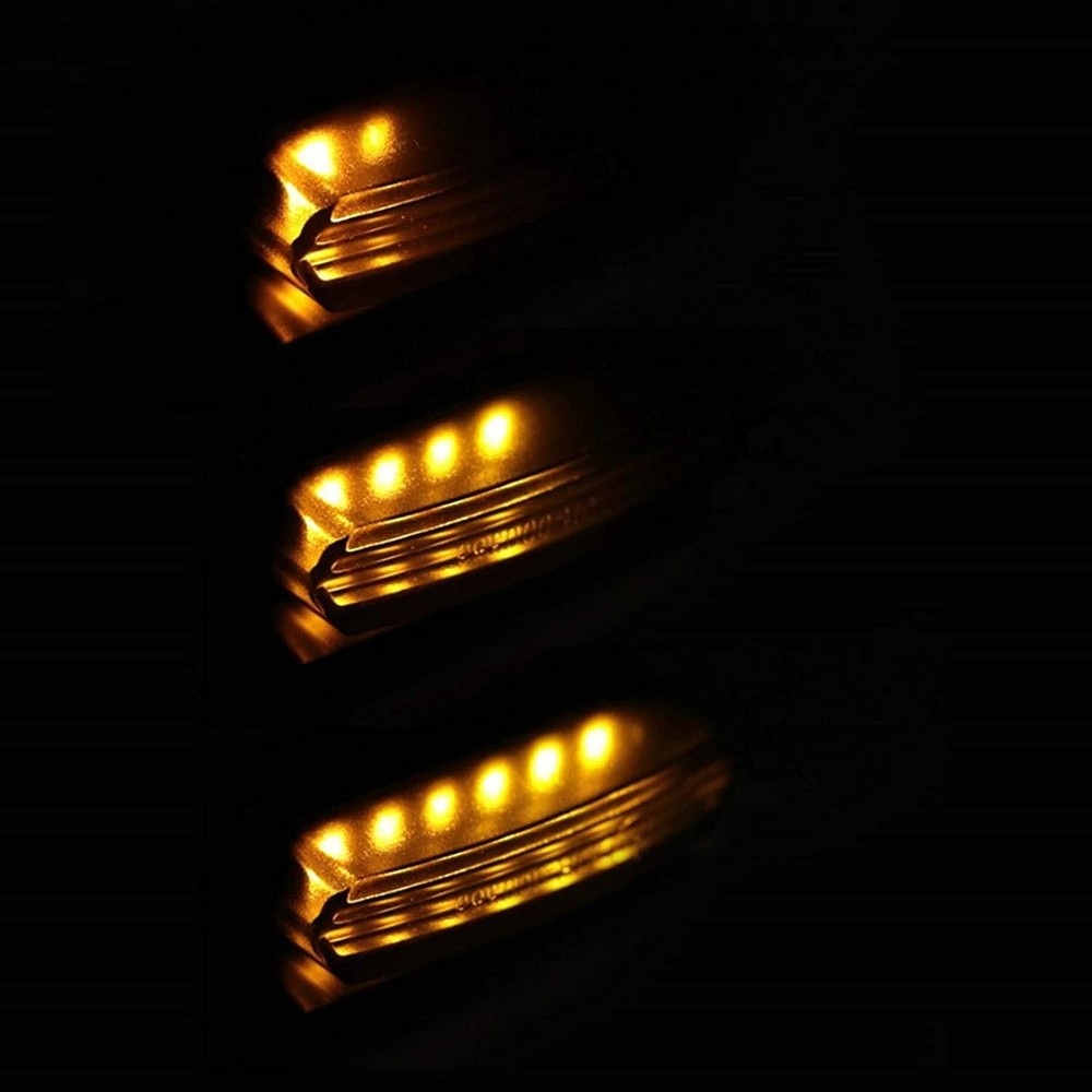 Motorcycle Sequential LED Turn Signals Flowing Mini Handlebar Light For Harley