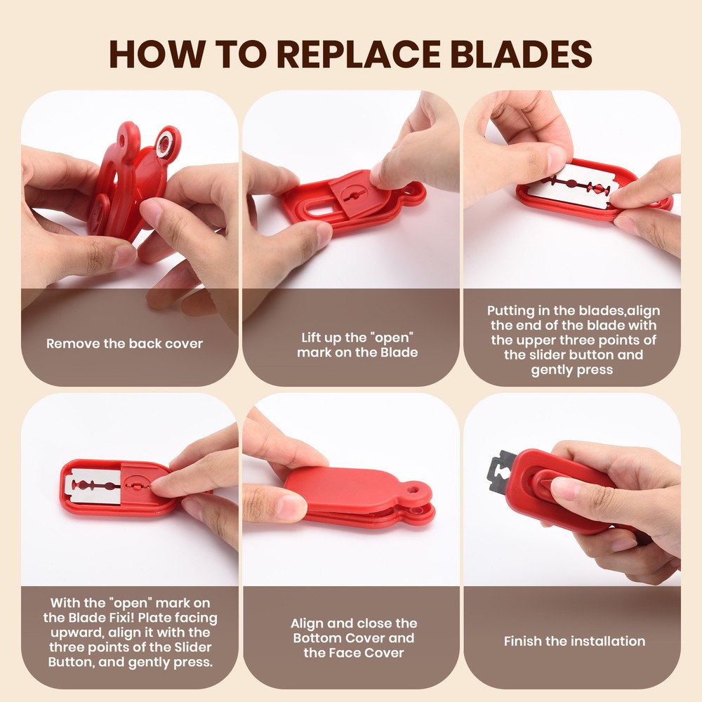 Bread Lame Dough Scoring Tool - Push-Pull Handle for Perfect Bread Scor 2pcs