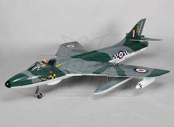 RC LANDER Technology Hawker Hunter Green/Gray Camo KIT NO Electronics NIB