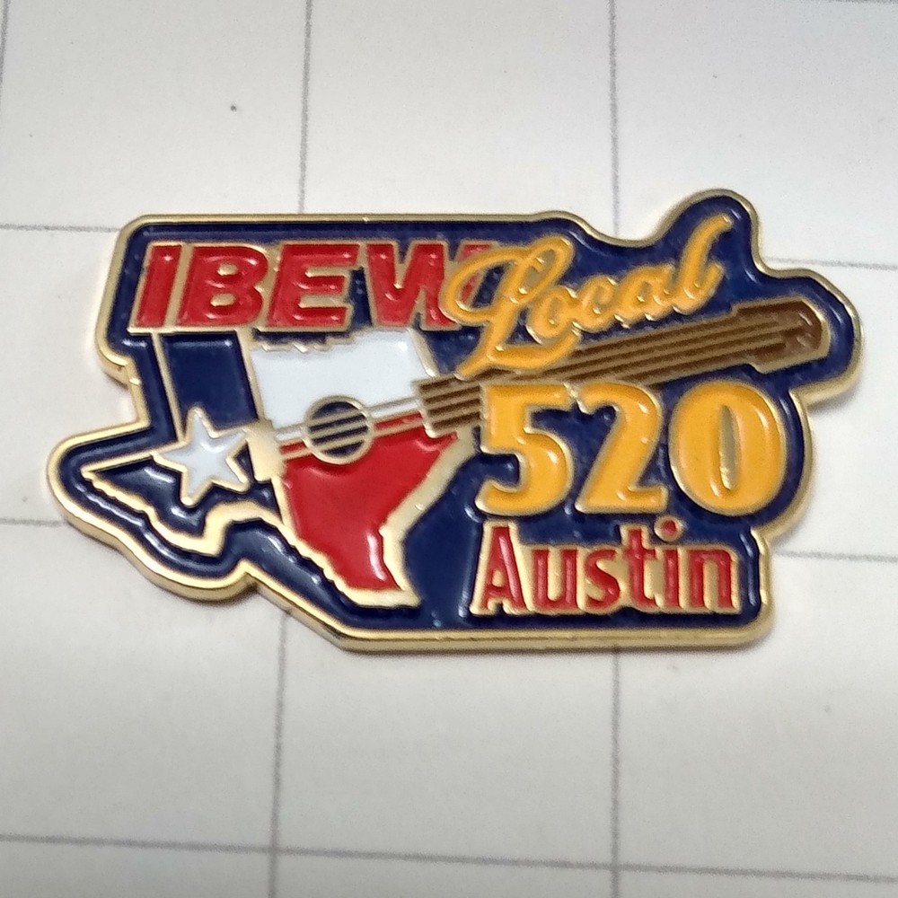 IBEW Lapel Pin Local 520 Austin, TX.