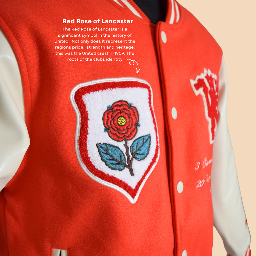 CUSTOM RED DEVIL VARSITY JACKET SIZE M - THE LETTERMAN COLLECTION