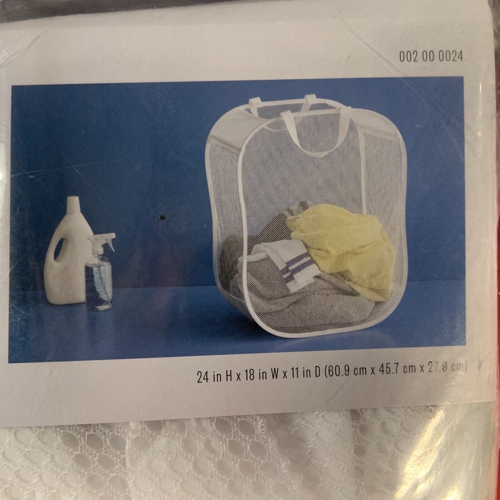 Pop Up Laundry Hamper White - Room Essentials.NIP