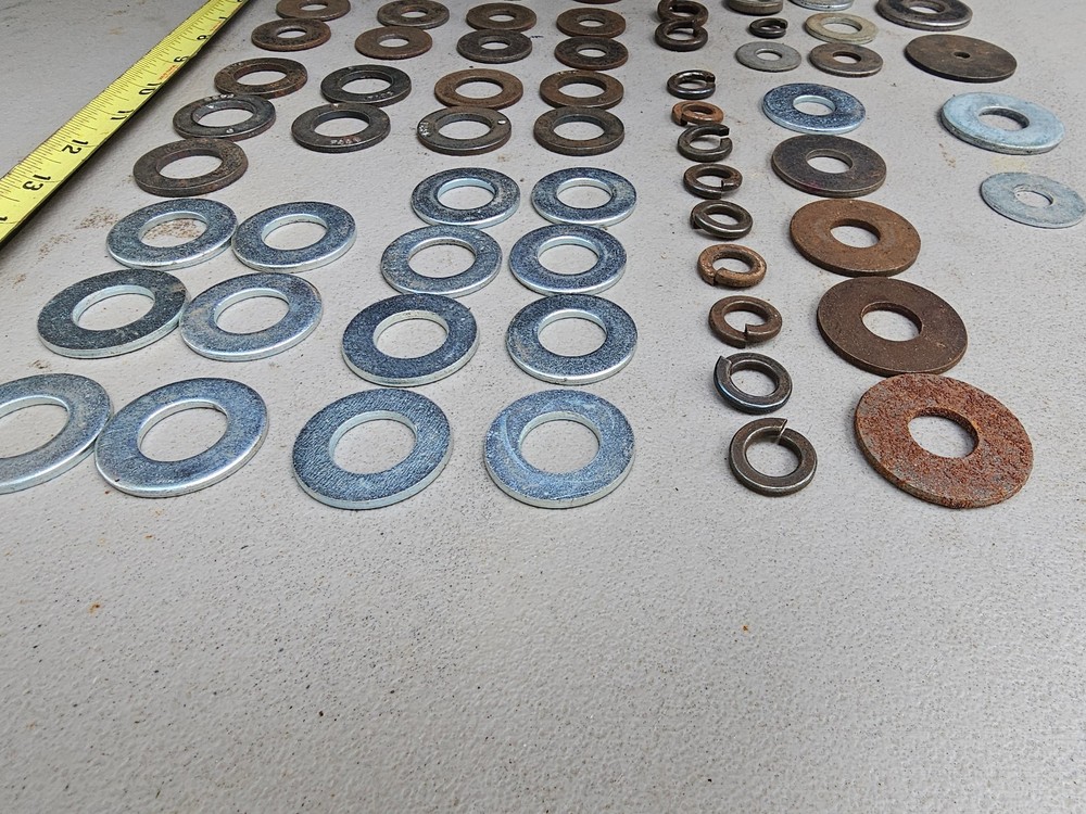 25JJ76 ASSORTED WASHERS, 66 COUNT, GOOD CONDITION
