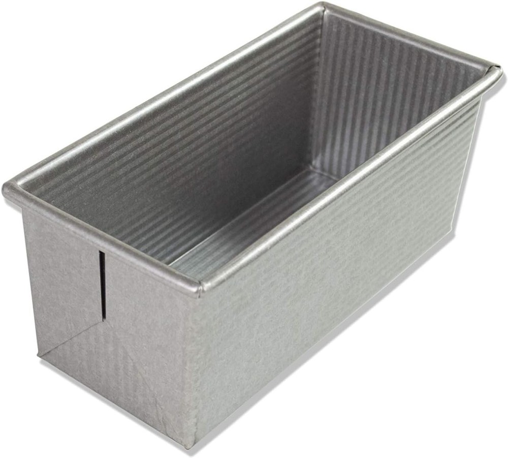 Bakeware Pullman Loaf Pan Small Aluminized Steel Oven Safe 9x4