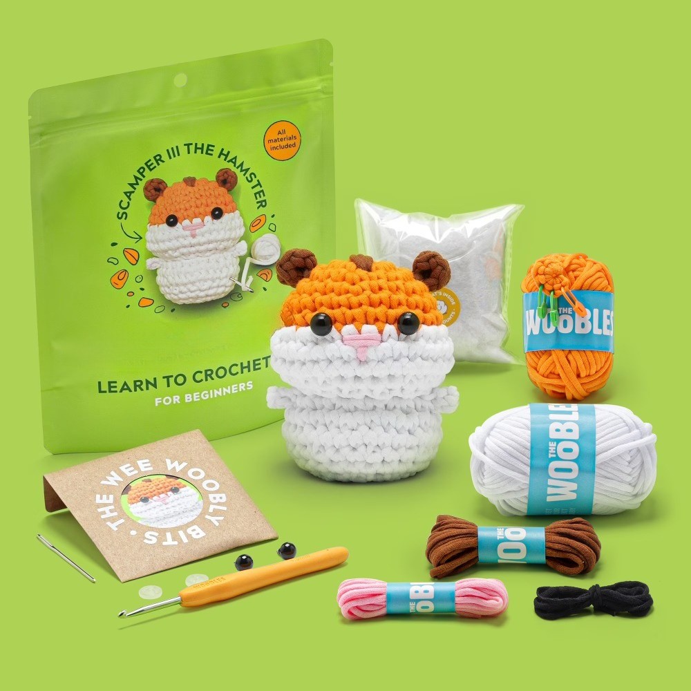 Beginner Crochet Amigurumi Kits - Hamster