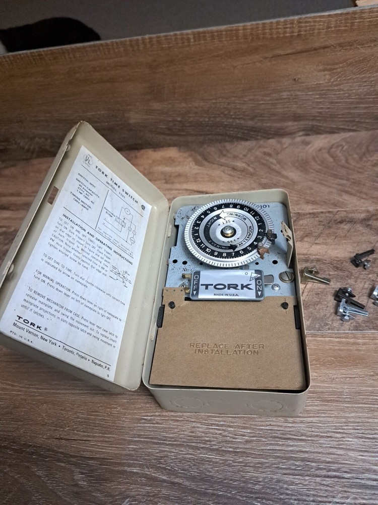 Tork 40a 120 Volt Timing Motor Time Switch Model 101