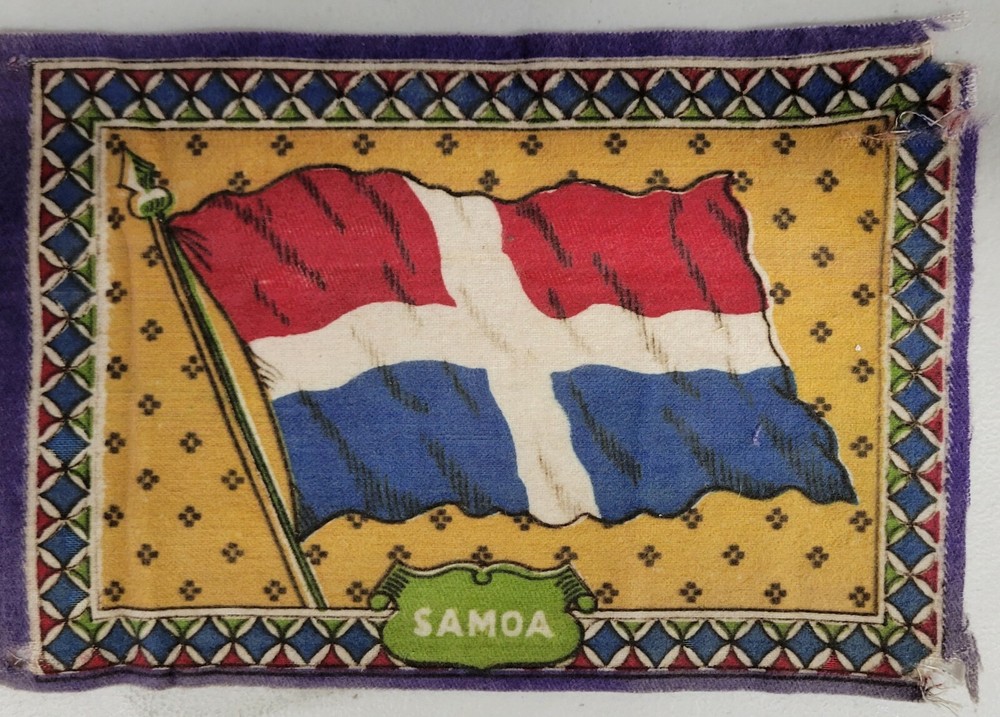 Small Tapestry Flag Emblem 8" x 5" Samoa