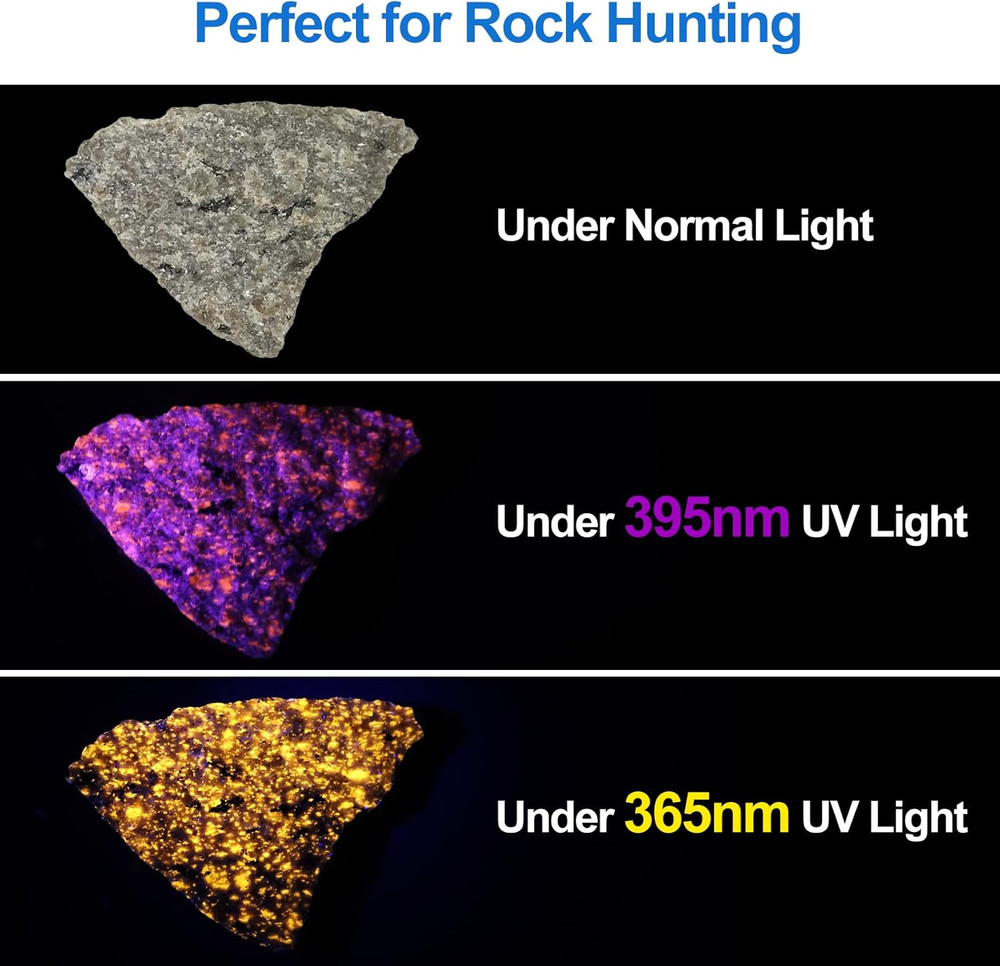 X7 Pro 365Nm UV Light Blacklight Flashlights: LED Black Light Flashlite Professi