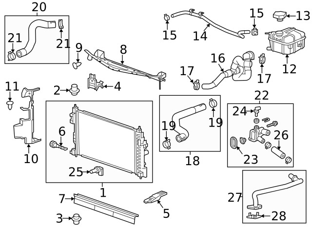 Genuine GM Radiator Lower Bracket 23120323
