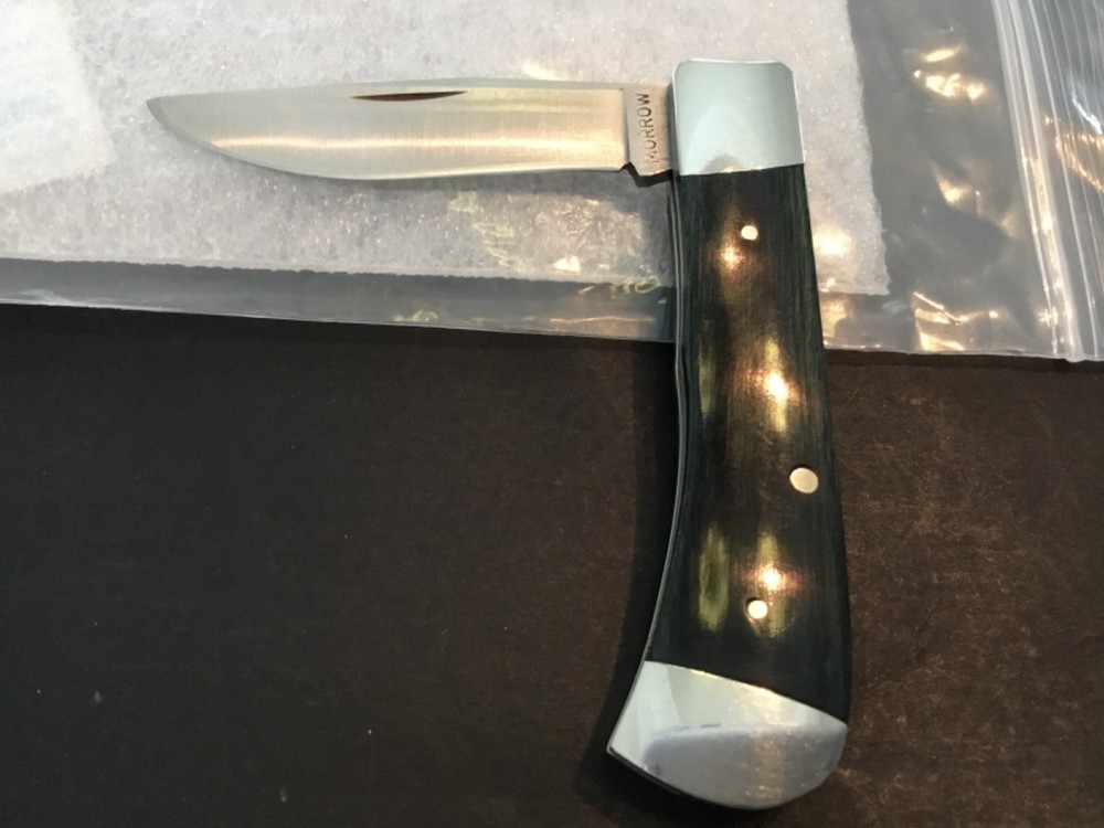 Custom Don Morrow Single Blade Trapper Slipjoint Folder Folding Knife