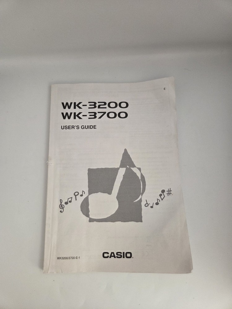 Casio Keyboard WK-3200 WK-3700 User Guide
