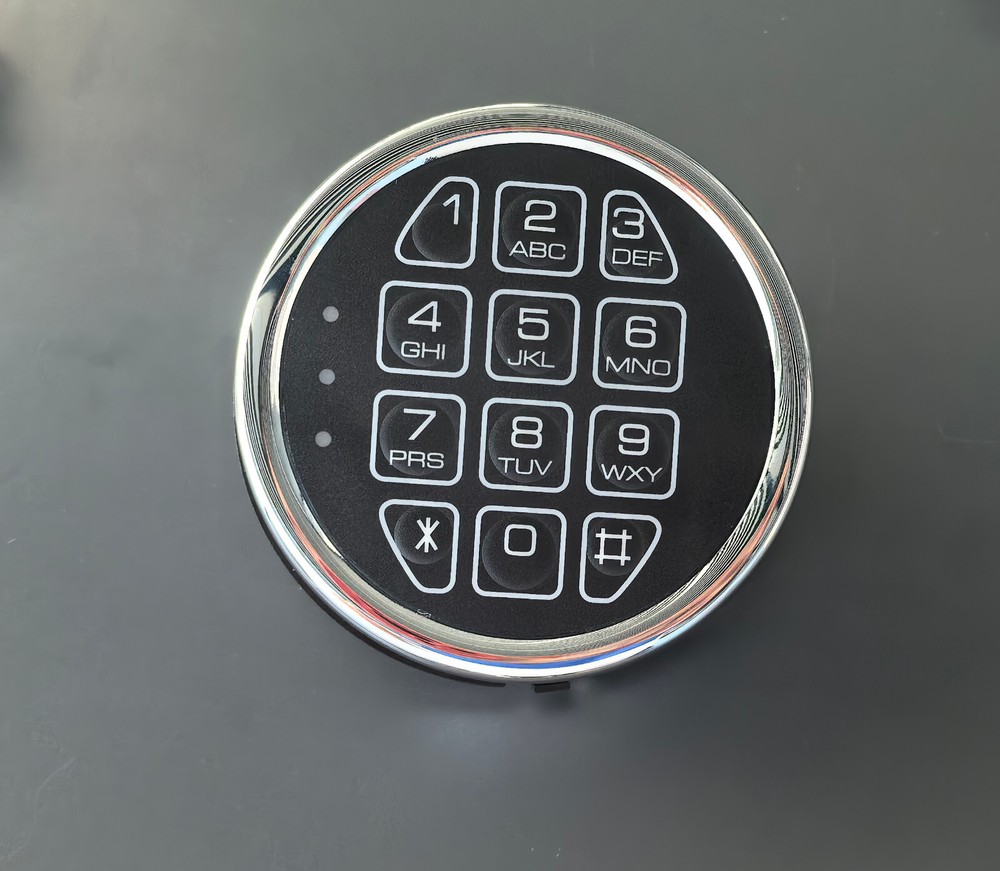 Gun Safe Replacement Lock Chrome Digital Keypad Electronic Lock Solenoid Lock