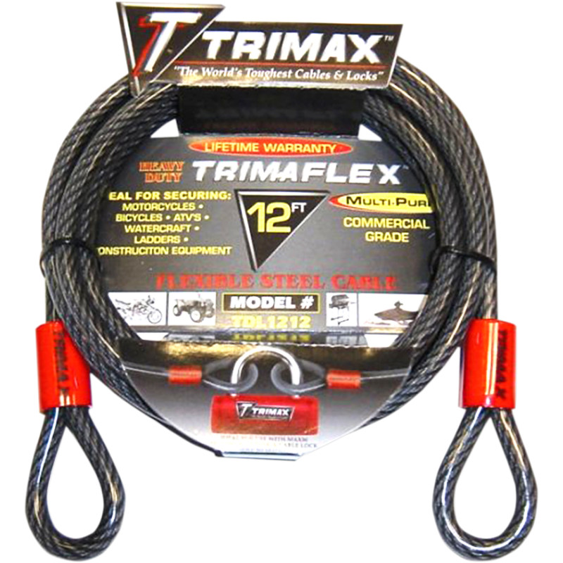 Trimaflex Max Security Braided Cable Cable Lock - 12'