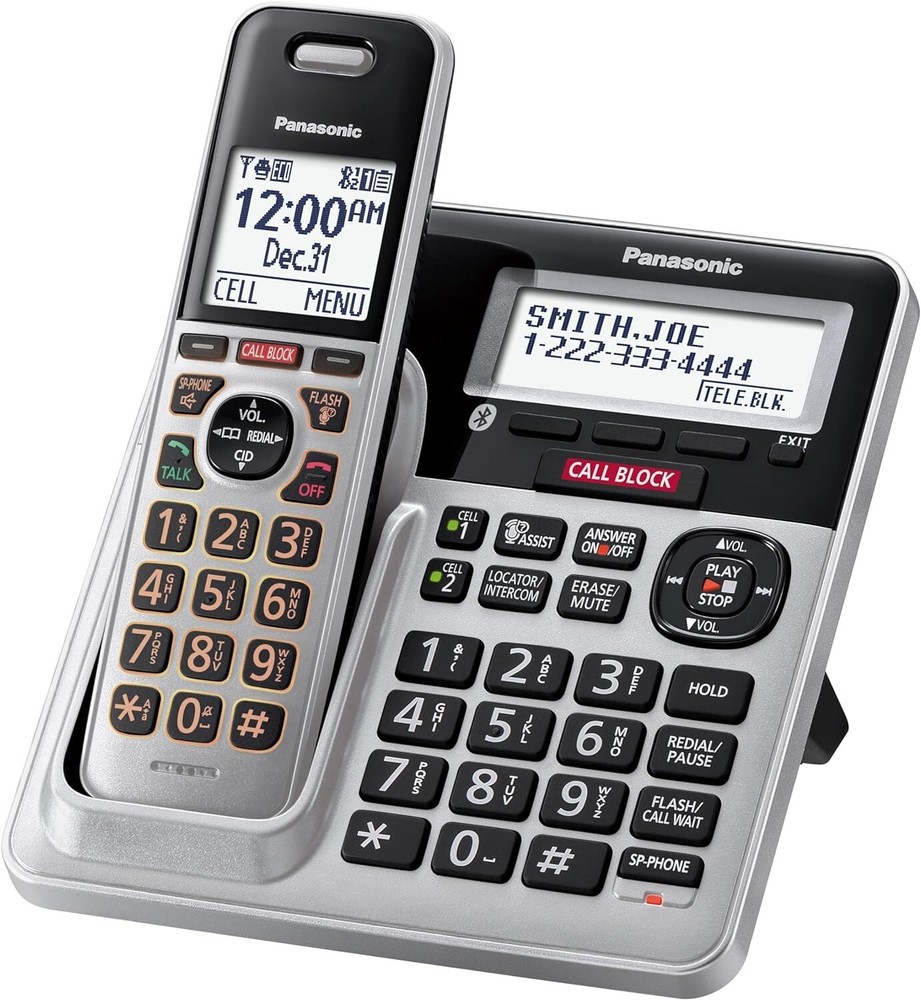 Panasonic KX-TG994 DECT 6.0 Bluetooth 4-Handset Phone Bundle