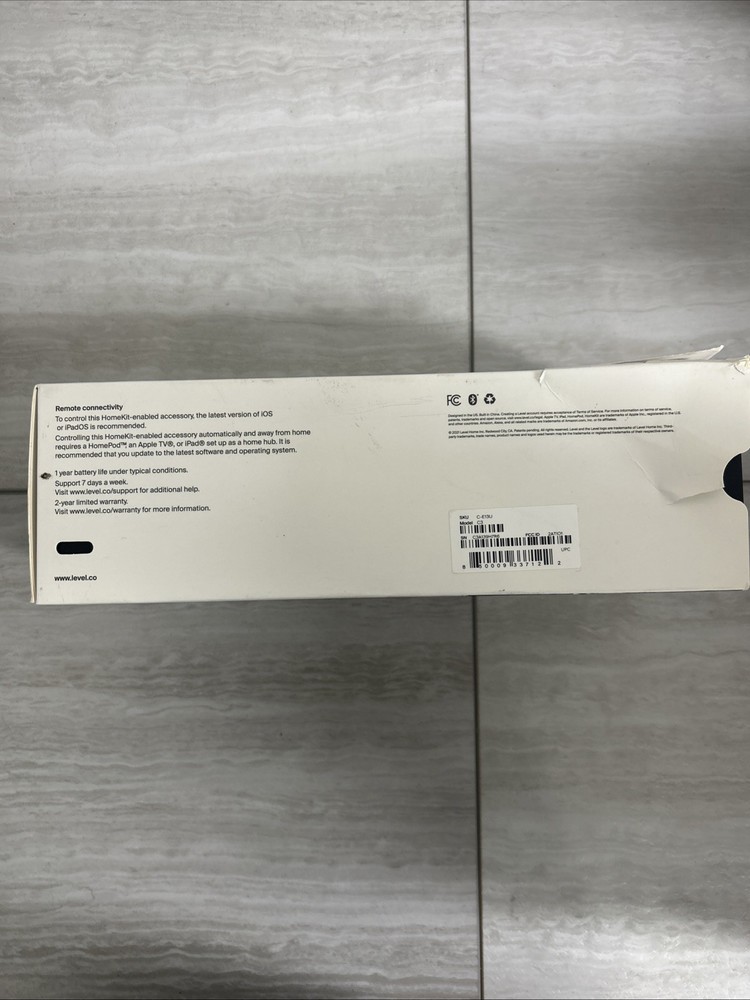 Level Lock Smart Lock, Model C3 C-E13U) Polished Brass Finish Open Box New