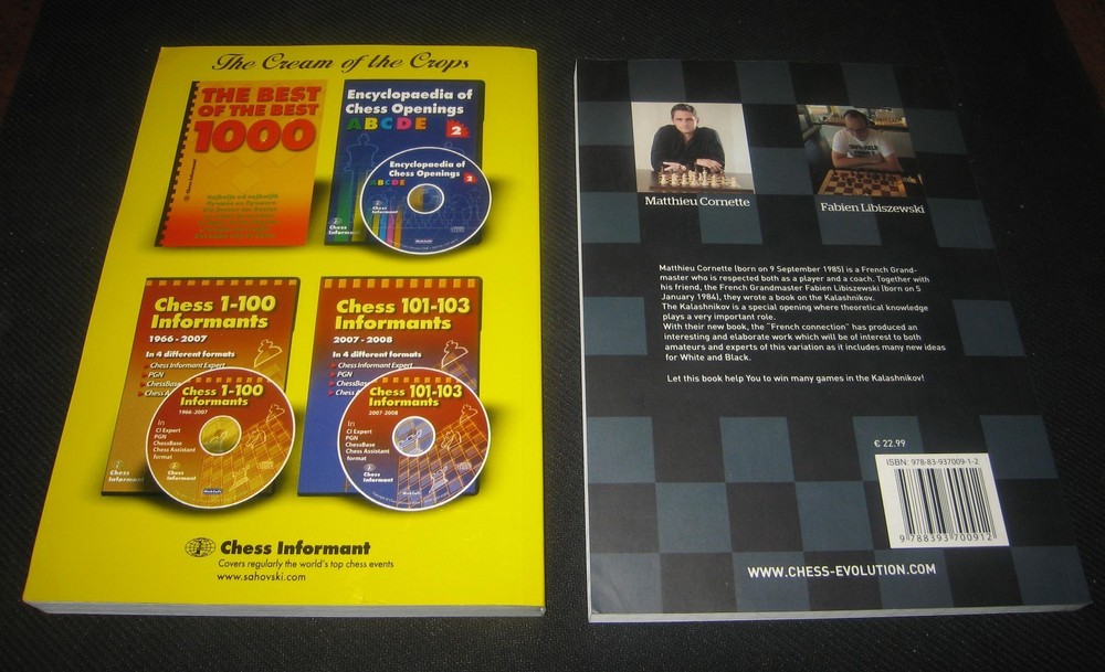 Books: Lasker Sveshnikov Chess Informant & Complete Kalashnikov Chess Evolution