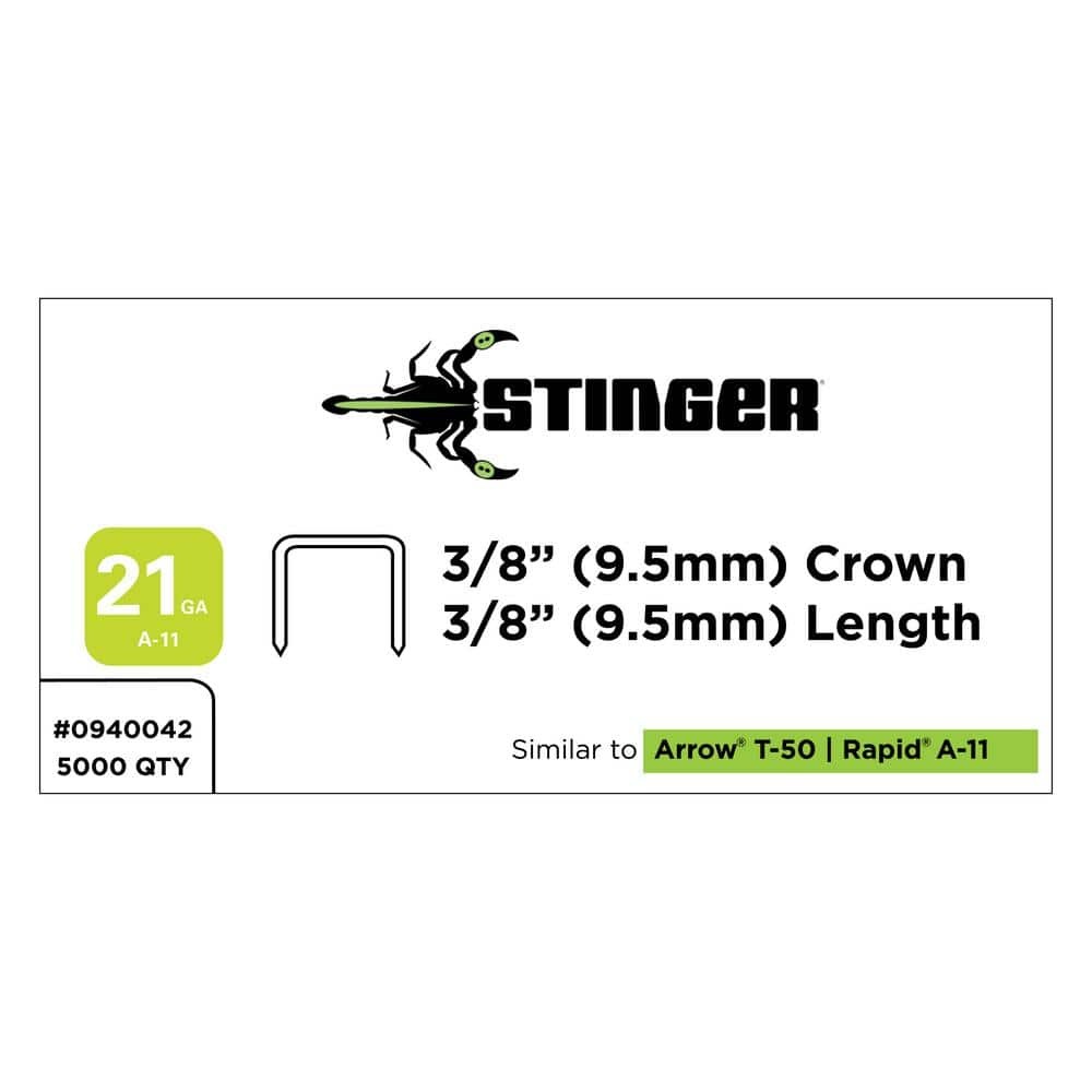 3/8 in. A-11 Galvanized Steel Staples (5000-Count)
