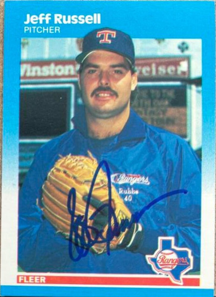 Jeff Russell Autographed 1987 Fleer #137