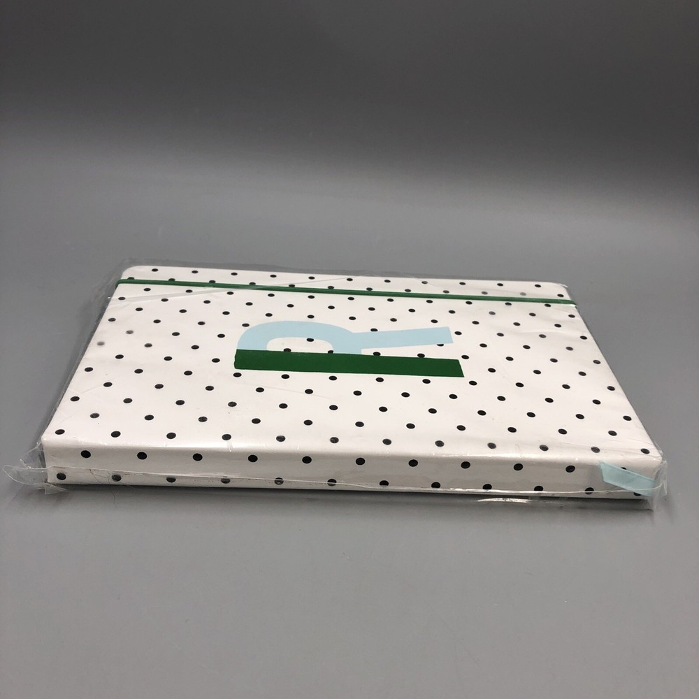Kate Spade New York Take Note Large Polka Dot Leatherette Initial "R" Notebook