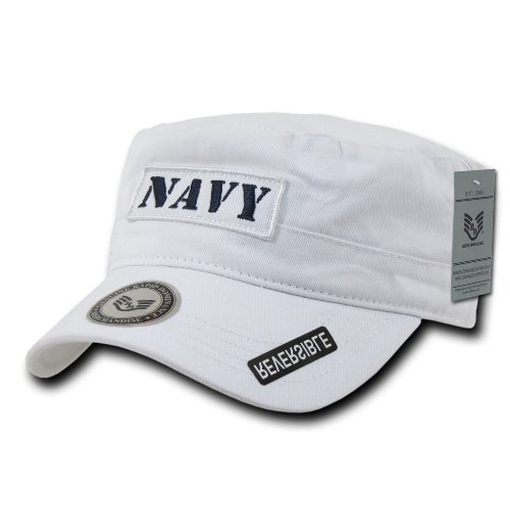 Rapiddominance Navy Cadet Reversible Cap, White