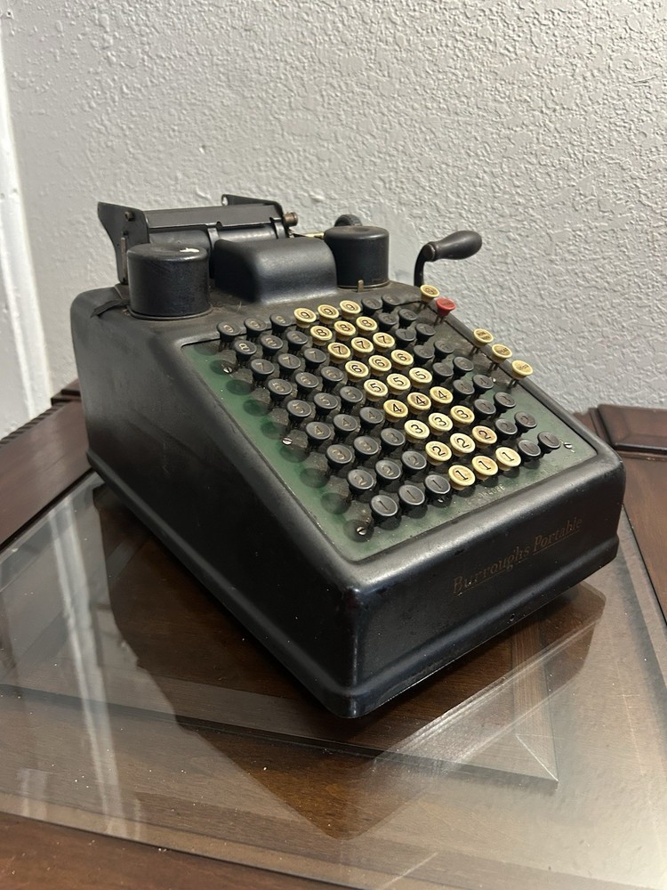 Burrough's Portable Adding Machine Not Working Condition