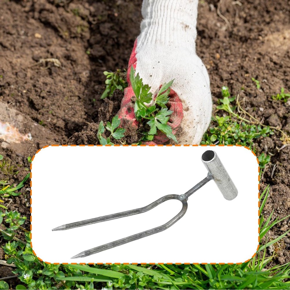 Garden Fork Handheld Portable Cultivator Versatile Digging Soil Loosener for