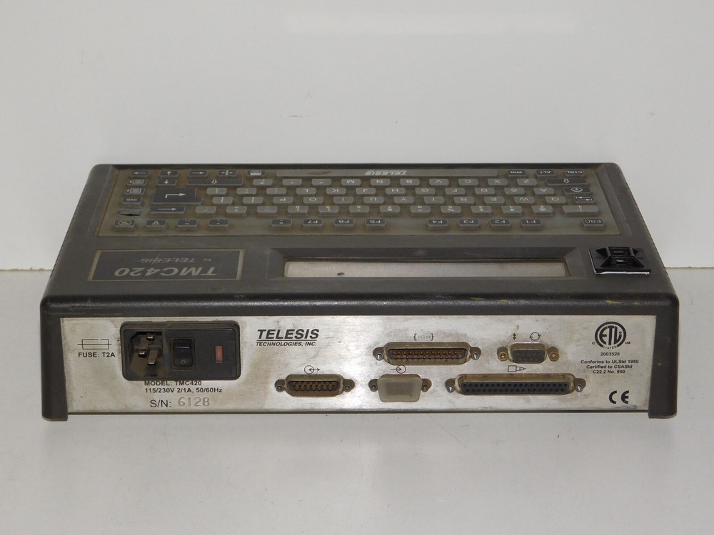 Telesis TMC420 Controller LCD Display Keyboard Pinstamp Marking System Terminal
