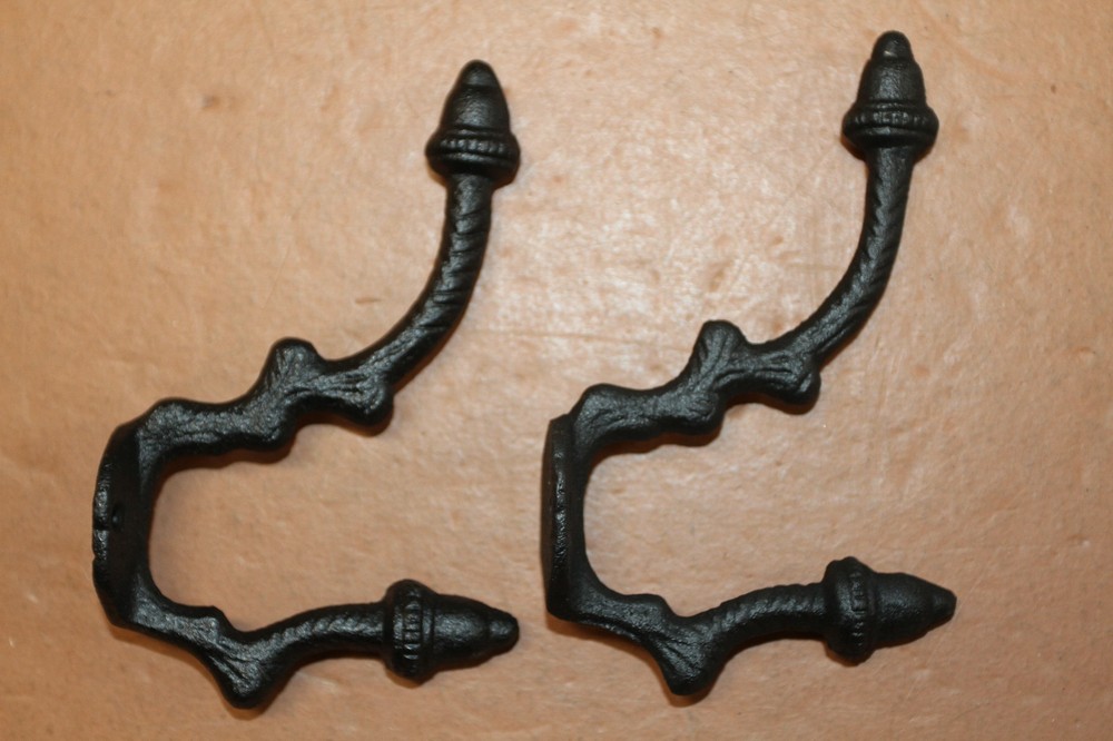2-ANGULAR ACORN DOUBLE Wall Hooks,Fall Home Decor,Country Kitchen Decor,H-19