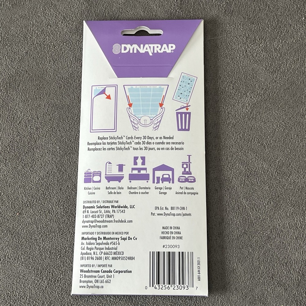 DynaTrap 230093 Replacement StickyTech Glue Cards for Flylight Indoor Plug-In...