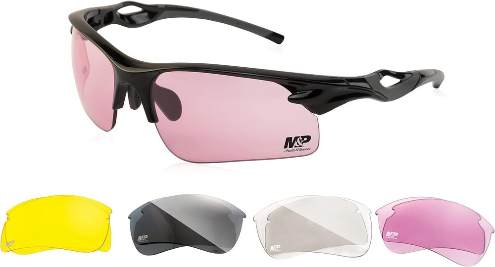 Half Frame Interchangeable Glasses - Black, Impact Resistant