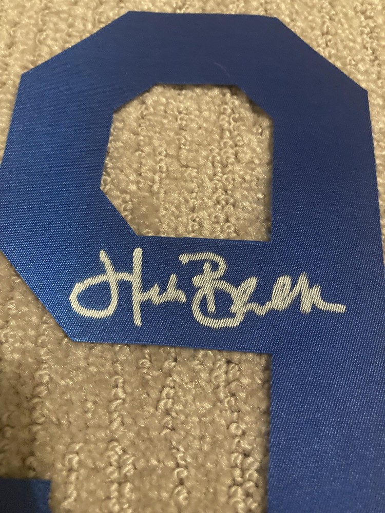 Hank Blalock Autographed Number 9 - Not Certified***