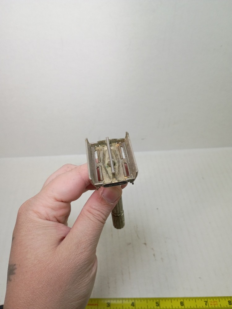 VTG GILLETE Slim Adjustable Razor w/ Dial Double Edge 1960s