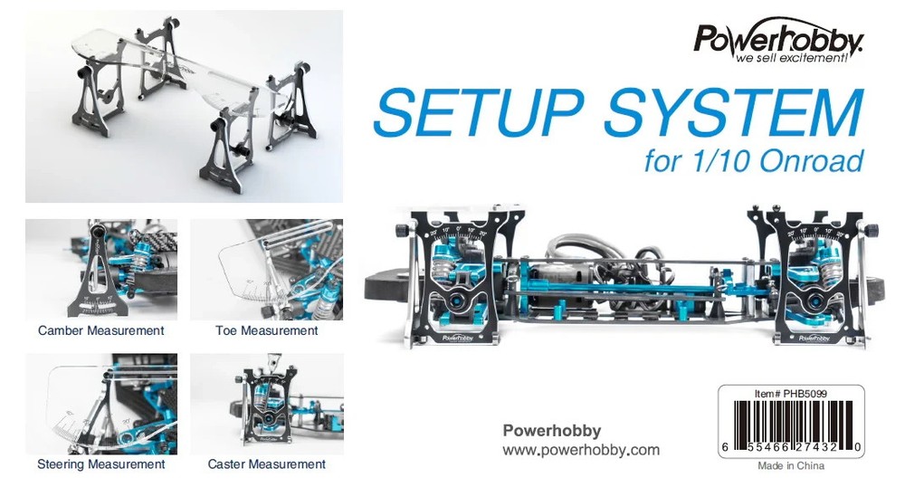 Powerhobby 1/10 Onroad Setup System PHB5099