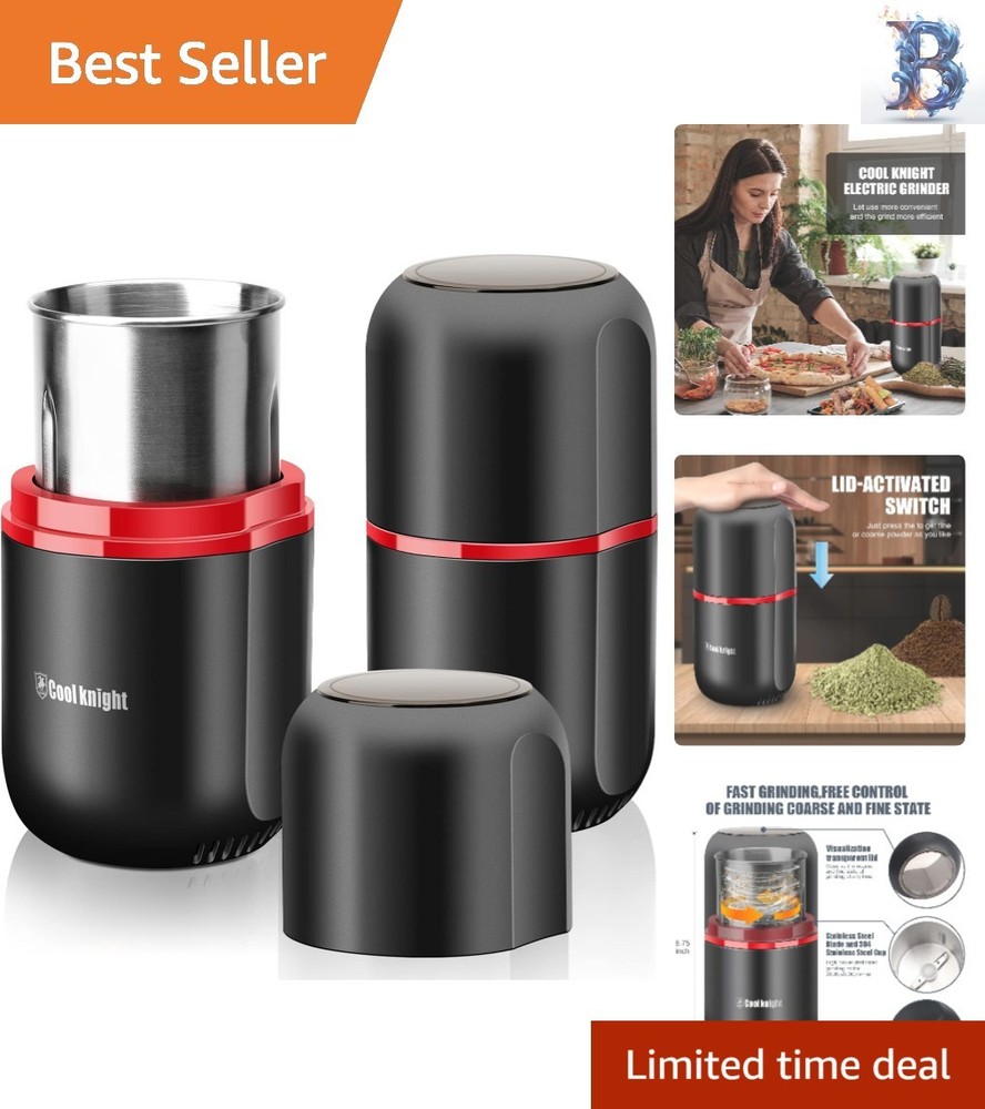 7.5" Electric Multi-Functional Spice Grinder – Large Capacity, Easy Control