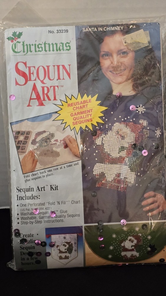 Vintage Christmas Halloween Sequin Kits