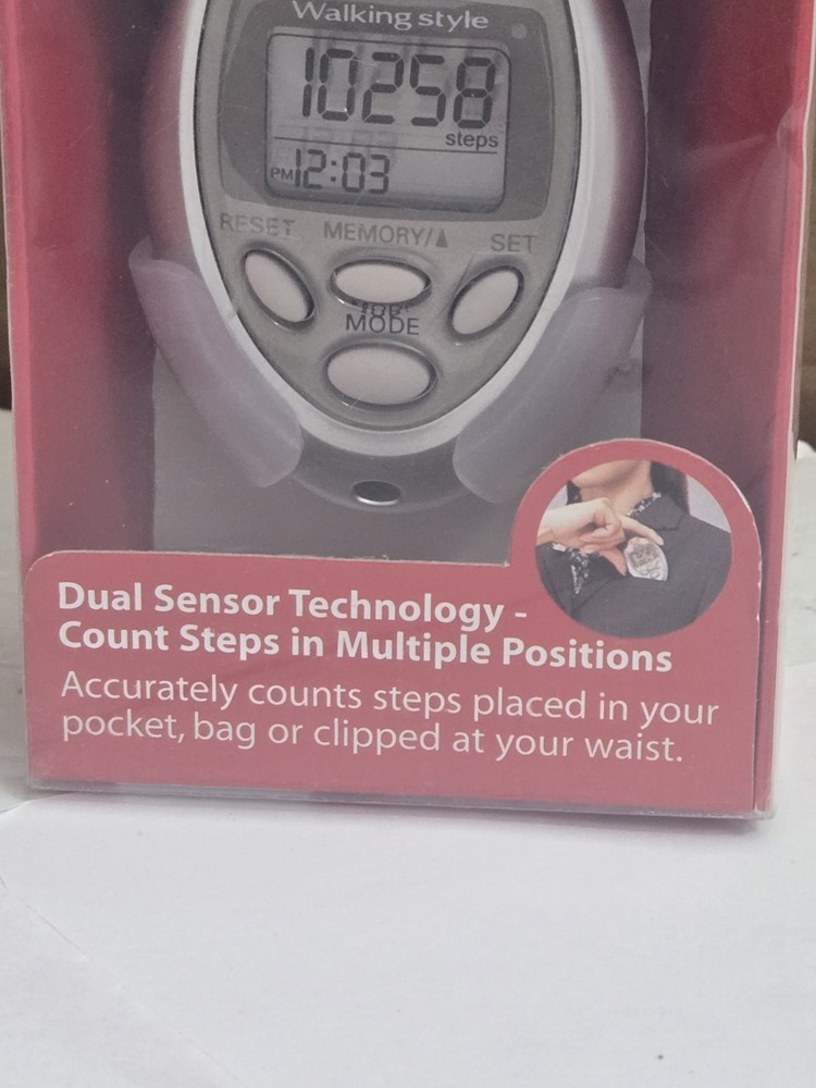 Omron Premium Pocket Pedometer Dual Sensor Tech SEALED 2004
