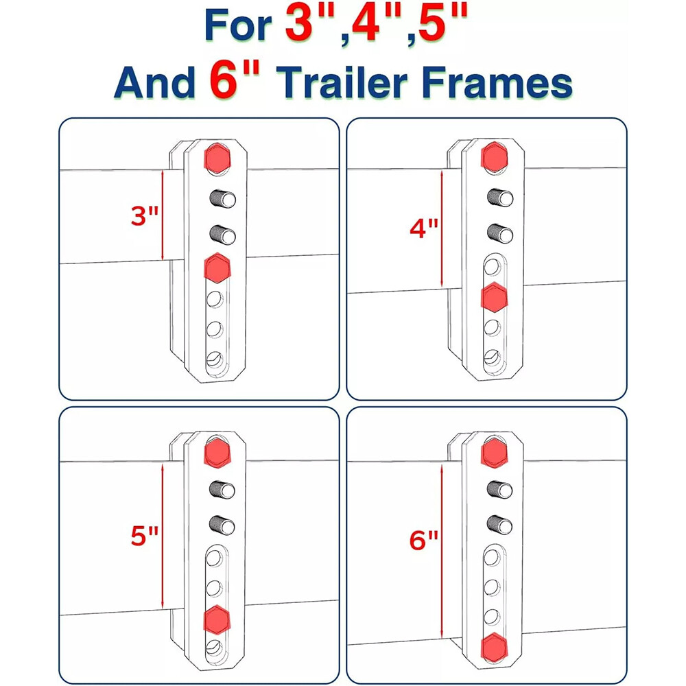 2PC Trailer Sway Control Bracket for Equalizer Hitch-Weight Distribution System