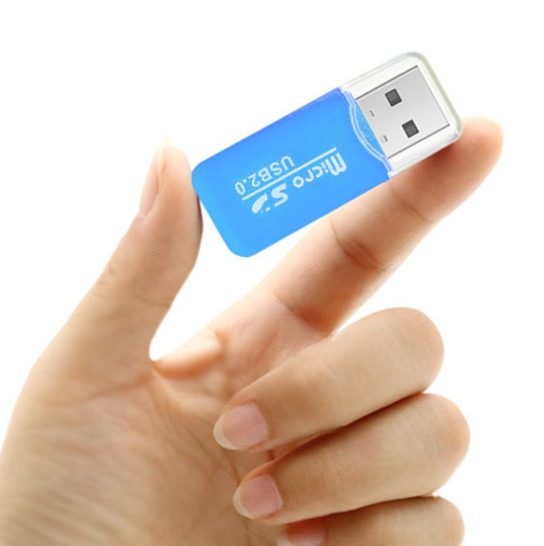 10pcs Portable Travel Cellphone TF Card Reader USB2.0 Medium Speed Card Reader