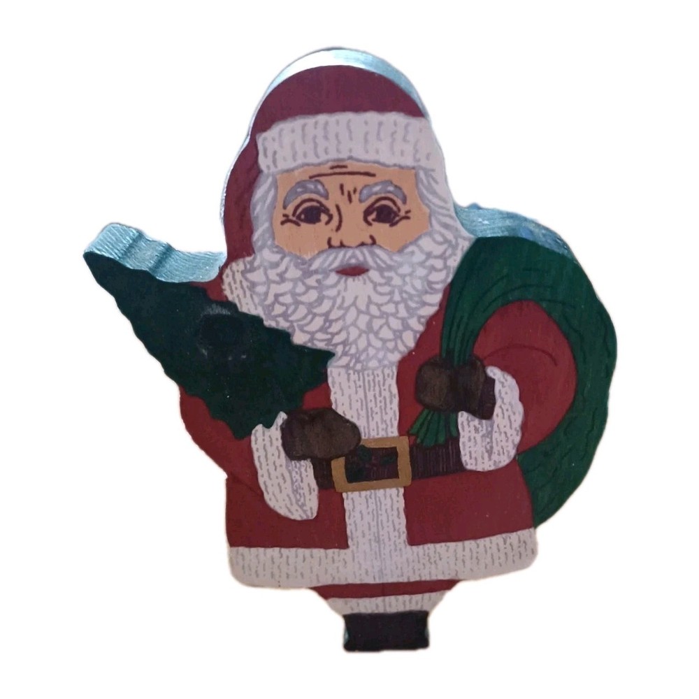 Santa Wood Plaque
