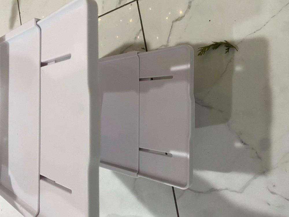 2 Tier Folding Wall Shelf for Bathroom 90° Fold Up Wall Mount