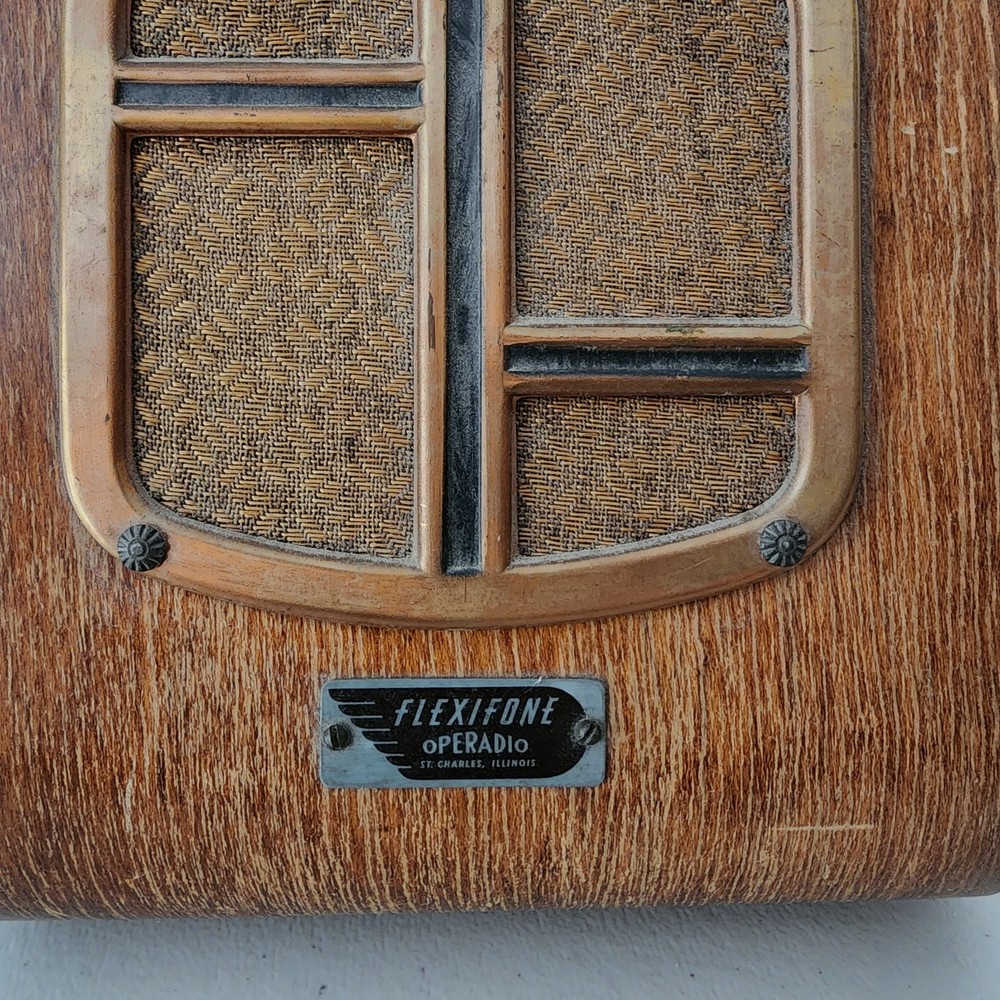 1940s Flexifone Wood Wall Speaker Operadio SJ5