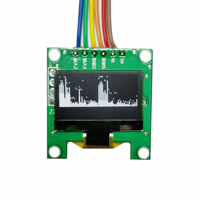 0.96 " OLED Music Spectrum Display Analyzer Audio Level Indicator w/ Case NEW