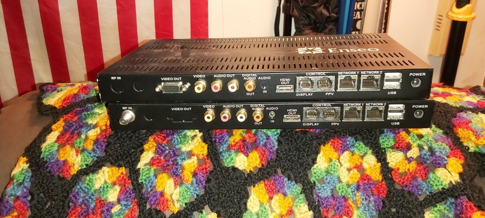 Enseo, media boxes, as is, they do power on.