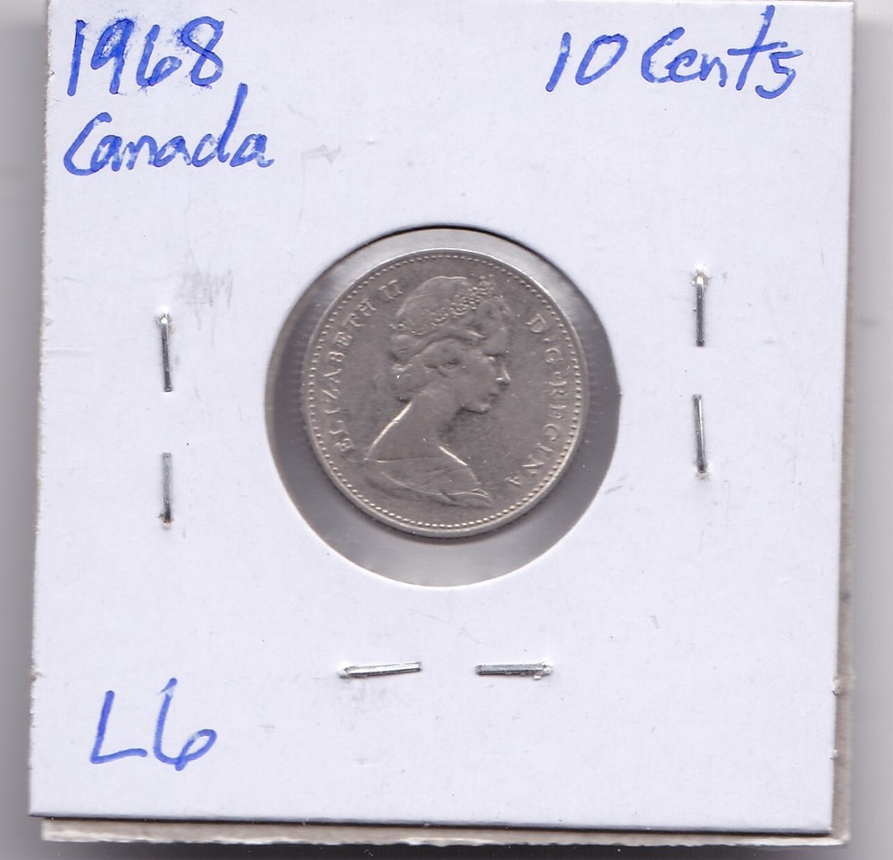 1968 Canada 10 Cent L6