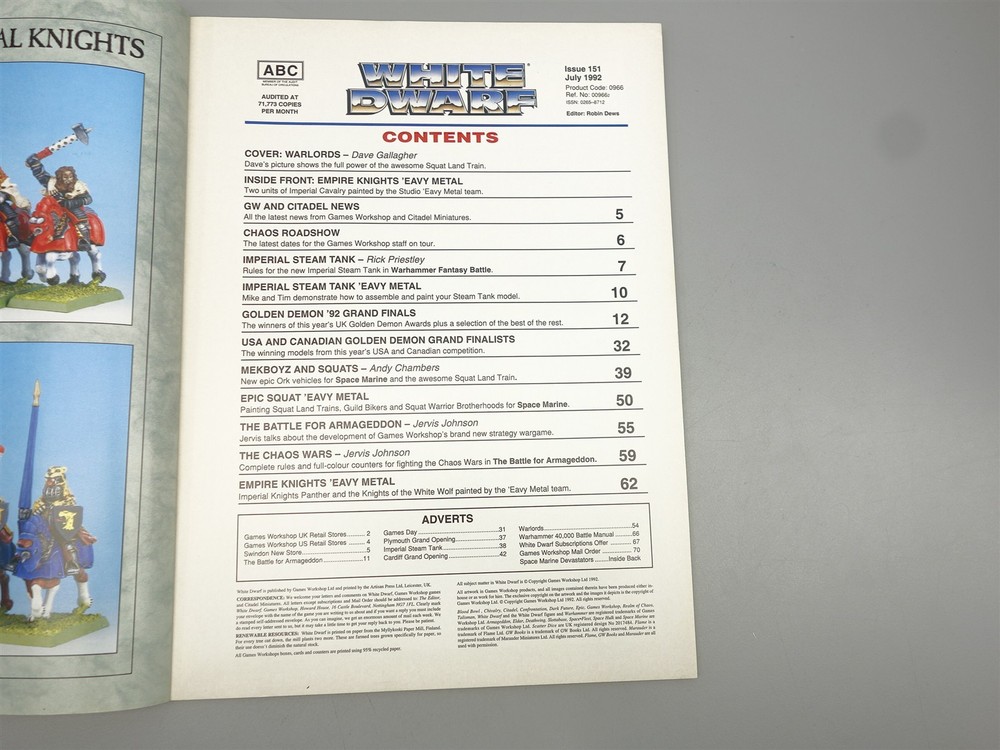 White Dwarf: #151 July 1992 (Games Workshop)