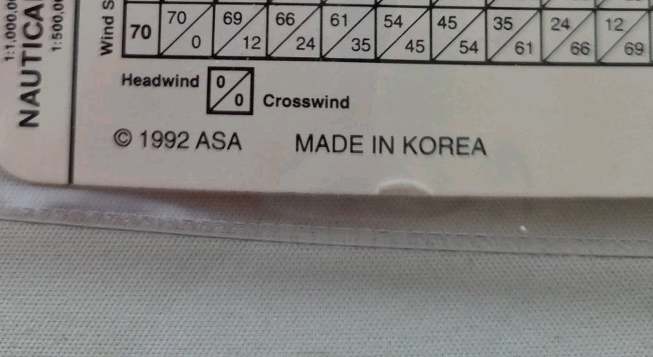 ASA E6-B Metal Flight Computer ASA-E6B 1992