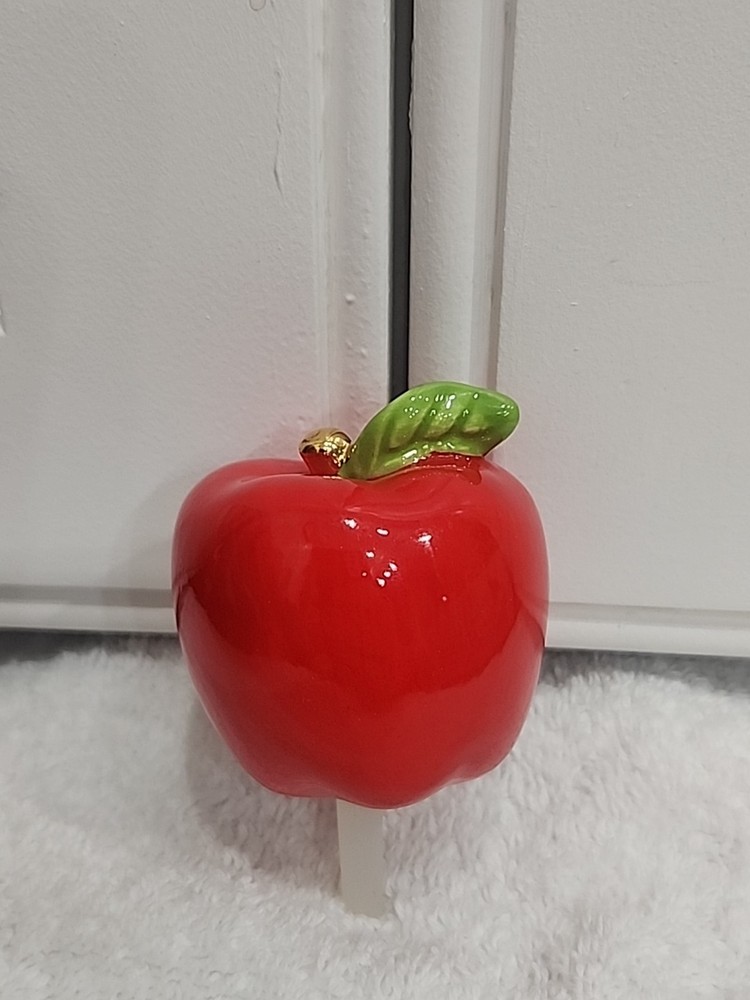 New Nora Fleming Apple A Day RETIRED A97 Ceramic Mini Fall Platter Charm Fruit