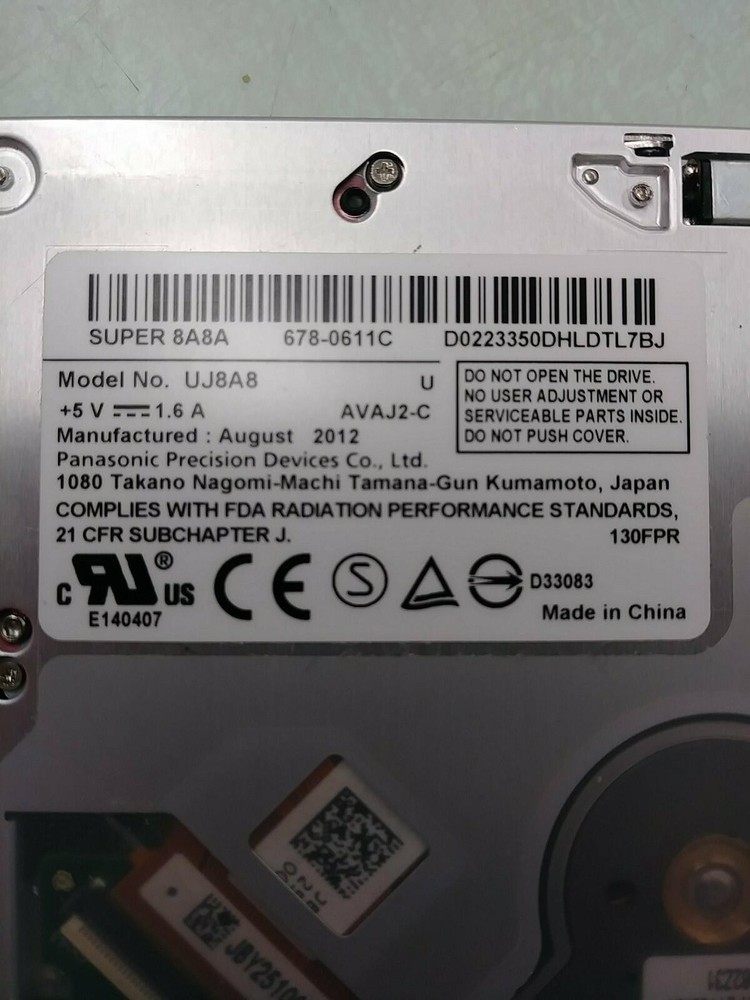 Apple Super 8A8A UJ8A8 Multi DVD Rewriter 678-0611C