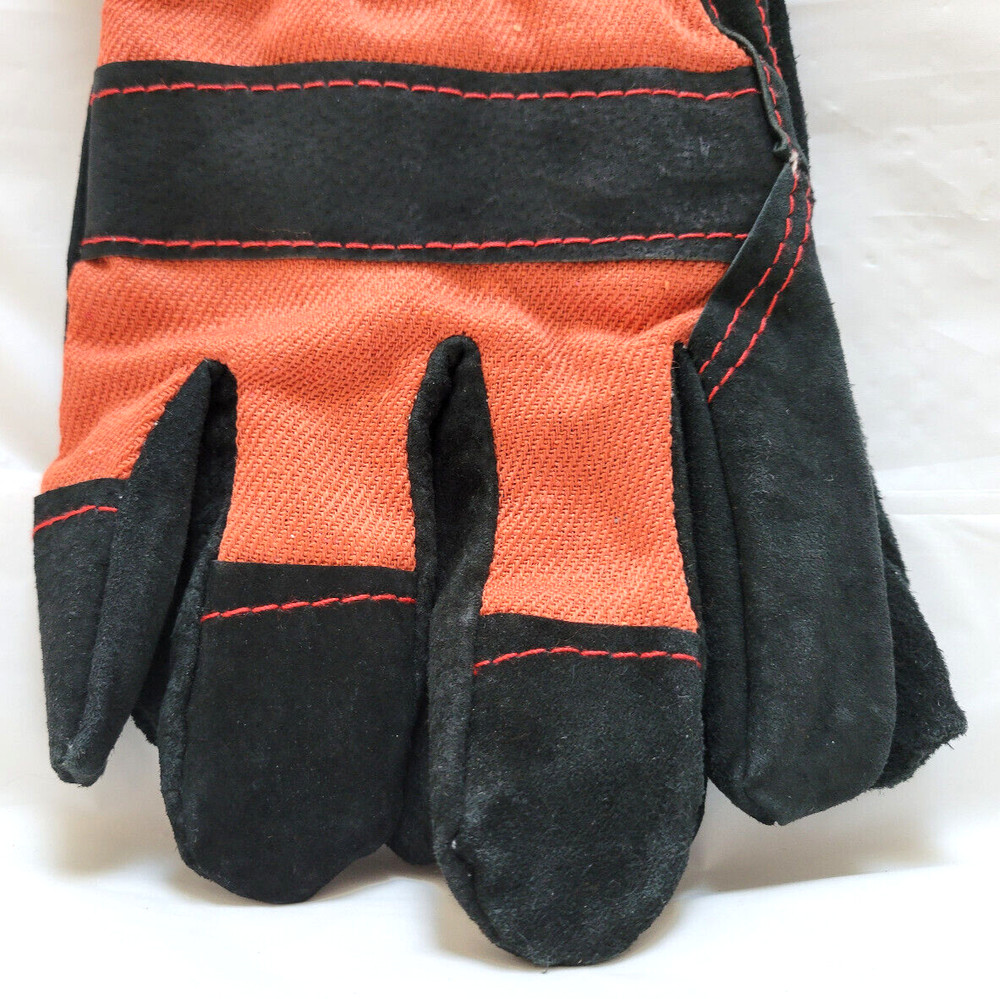 Hardy Split Leather Safety Colored Work Gloves #67440